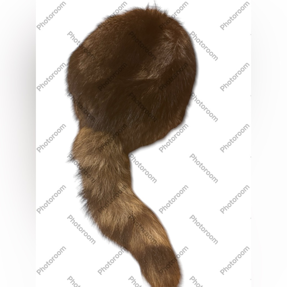 Brand new with tags real fur hat for a child 6-8 years old